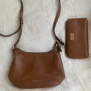 Michael Kors cross body bag with matching wallet